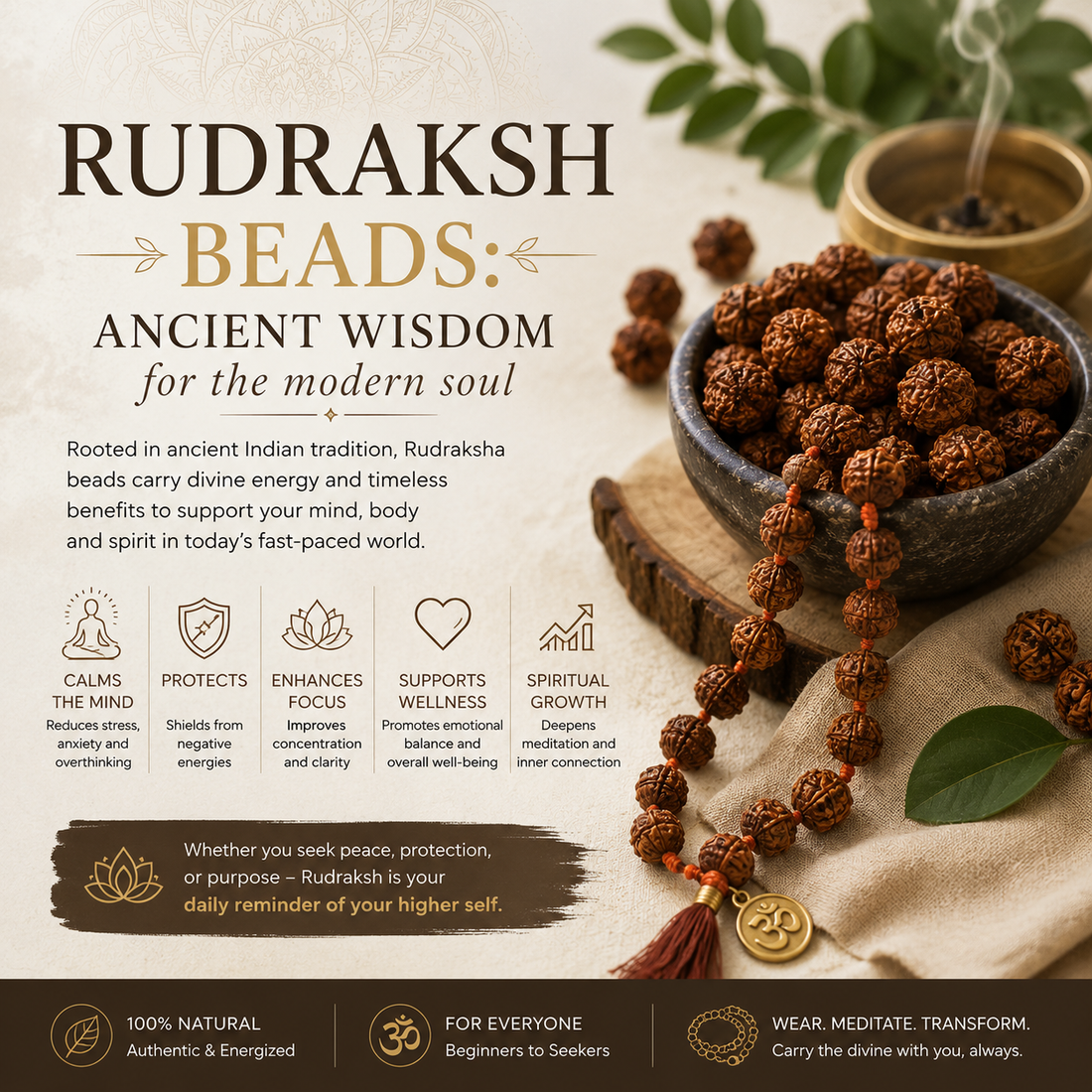 Rudraksha Beads: Ancient Wisdom for the Modern Soul