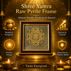 Shri Yantra Pyrite Frame