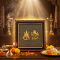 Lakshmi Ganesh Pyrite Frame