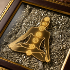 Seven Chakra Pyrite Frame