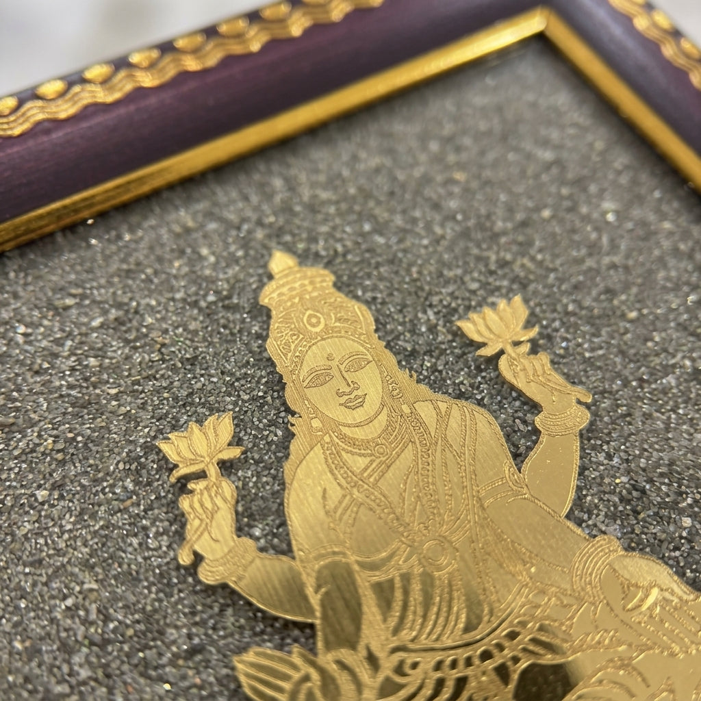 Lakshmi Ji Pyrite Frame