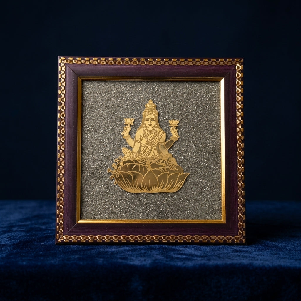 Lakshmi Ji Pyrite Frame